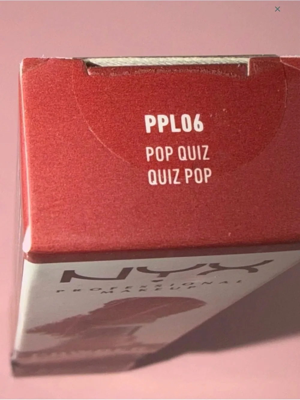 NYX powder puff smooth Liquid Lipstick in deep wine red -pop quiz